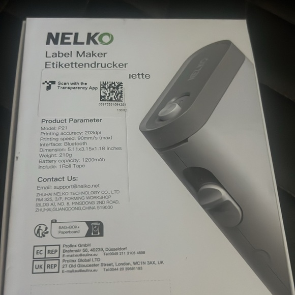 Label Maker Machine with Tape, P21 Bluetooth Label Printer, Wireless Mini Label - Picture 5 of 6